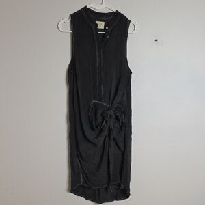 Tina Jo NORDSTROM Side Tie Black Sleeveless Dress Size Small